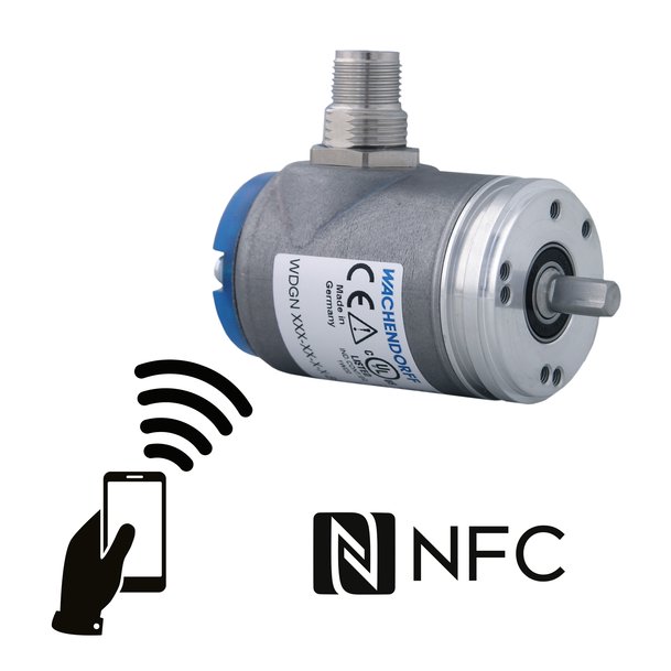 Único en el mundo: encoder Wachendorff configurable mediante NFC